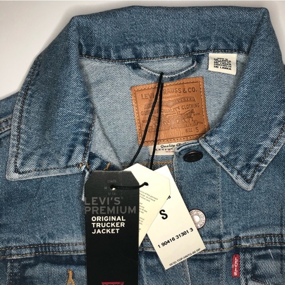 NWT Levi's Original Trucker Jacket in Medium Wash - Picture 7 of 13